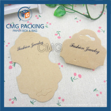 Kraft Necklace Fold Card with Logo Print